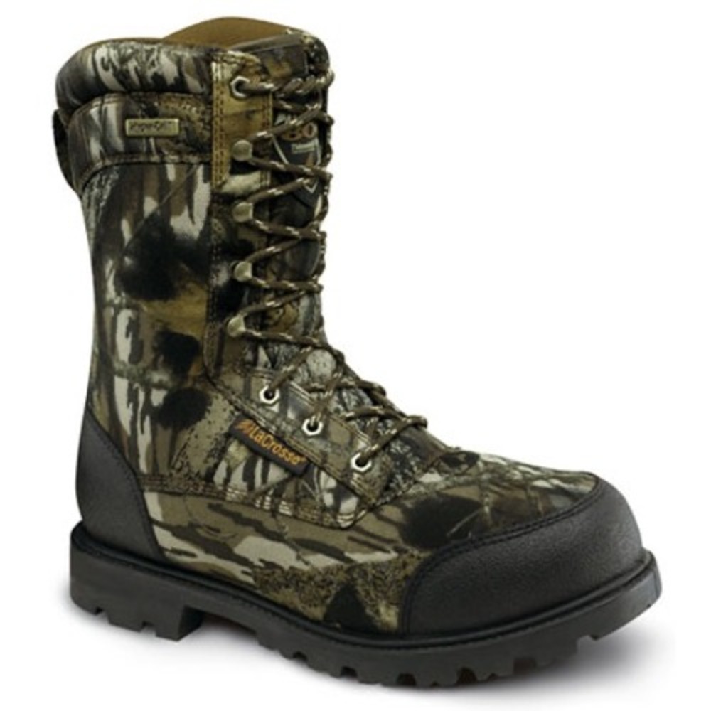 LaCrosse Mens Brawny II Camo Hunting Boots 800g Thinsulate Mossy Oak 10M